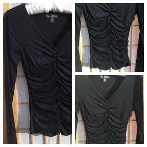 Classiques Entier Long Sleeve Black Top SZ M